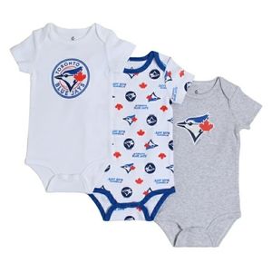 MLB Toronto Blue Jays Unisex Bodysuit 3pk Assorted